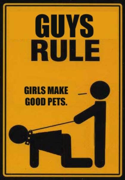 justasillygirl95:masterbrutalizer:Once they’ve been trained, women can make great & useful pets.