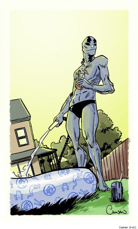 terribletriplefeatures: Abe Sapien by Caanan Grall