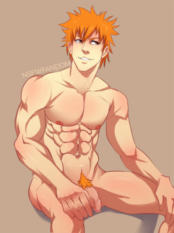 Thensfwfandom: Ichigo Kurosaki From Bleach!!! Hahahaha Did I Draw Him Extra Hunky?