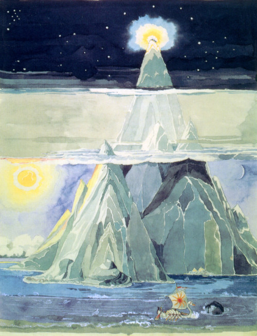 ljonsyllver:tolkien’s own paintings for the silmarillion