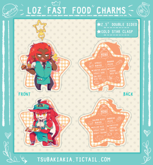 tsubaki-akia:++ LOZ “Fast Food” Charm PREORDER ++[Online Store]: Tsubakiakia.Tictail.com Link, Zelda
