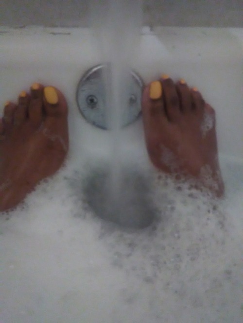 Hot bubble bath