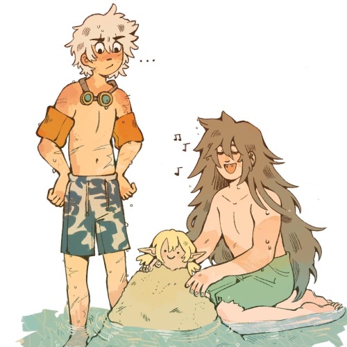 ec-machlan:FINALLY feeling well enough to doodle again so made some genshin summer