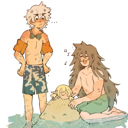 ec-machlan:FINALLY feeling well enough to doodle again so made some genshin summer