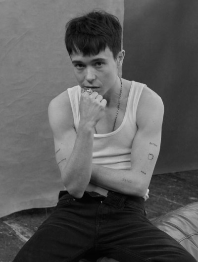 words-of-holly:chuutoro:the euphoria of elliot page (esquire)What a fucking KING