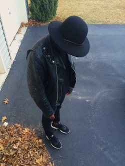 blackfashion:  Kevone, 23, D.C. Jacket: Excelled (Thrifted), Hat: Brixton, Sweater: Urban Outfitters, Shoes: NIKE, Jeans: Levis Tumblr: censorus IG: cultcrime