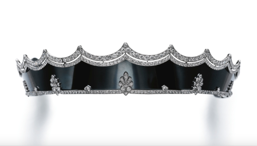 ephemeral-elegance: Steel and Diamond Tiara, ca. 1912Cartiervia Sotheby’s