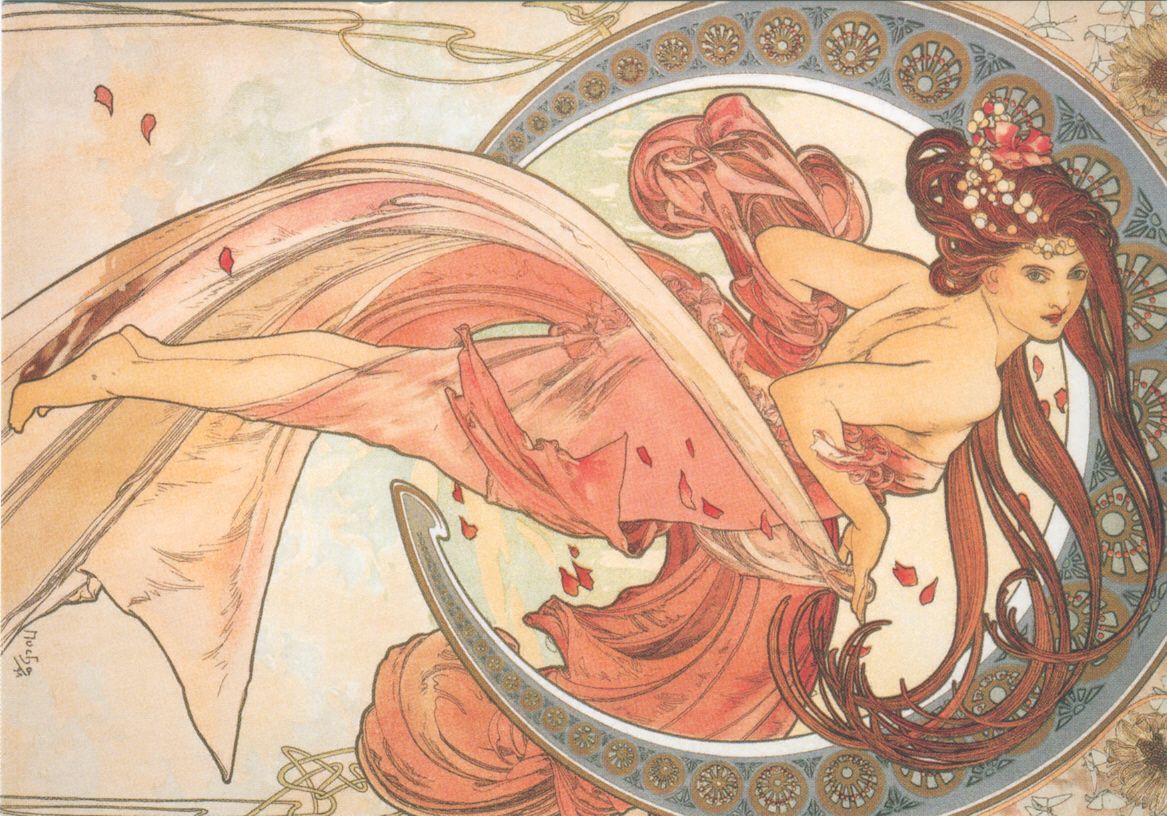 rememberance-of-things-past:  Some Mucha Drawings and Paintings  