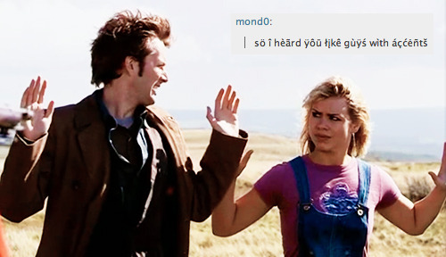 nowrunalong:  ten and rose + tumblr text posts 