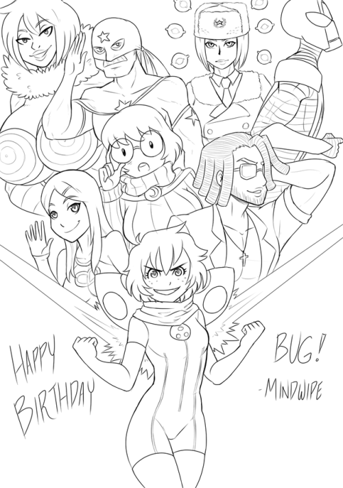 ac120:planetofjunk:It was recently @bugdoodles‘s birthday, so I figured I draw a collection of chara