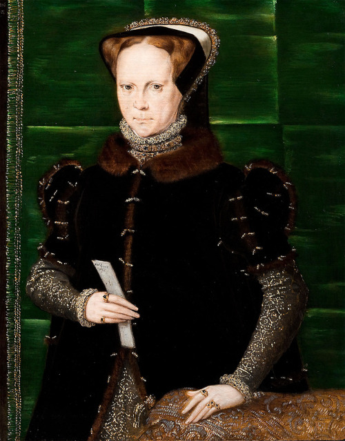 1556-1558 Hans Eworth - Portrait of Mary I of England(Dickinson Private Advisers & Fine Art Deal