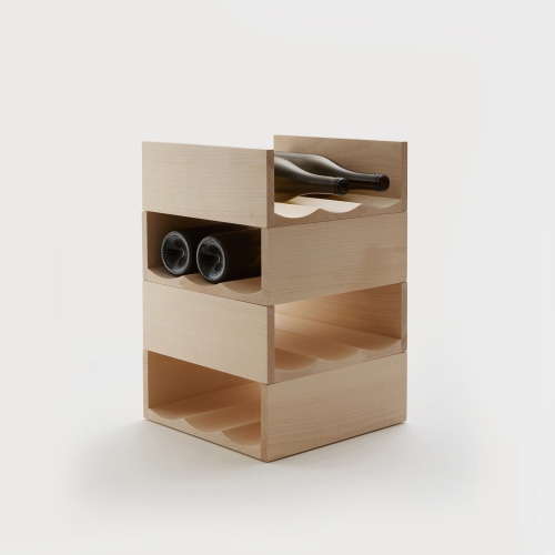 Bibita Bottle Rack by Max FrommeldThe London based Max Frommeld creates bespoke furniture and design