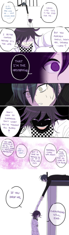 Saihara : Ouma-kun doesn’t trust easily… and he’s not really trustworthy himself. He’d be able to li