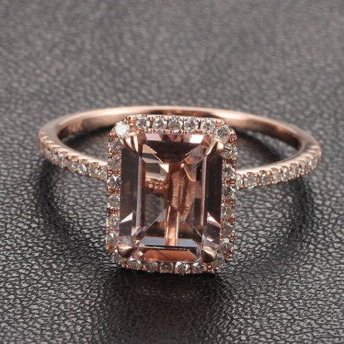 Porn Pics ringscollection:  Morganite with Diamonds