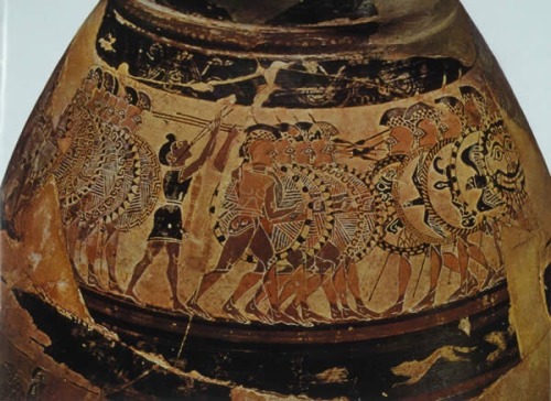 shiningjasmin Proto-Corinthian oinochoe, “Chigi Jug”, from Veii. 640-630 BC. National Museum of Vill