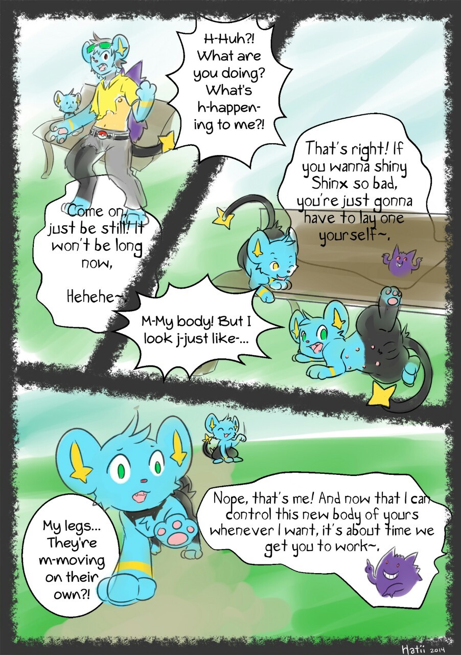 lucariofan97:  Trainer turned into Pokemon by request 