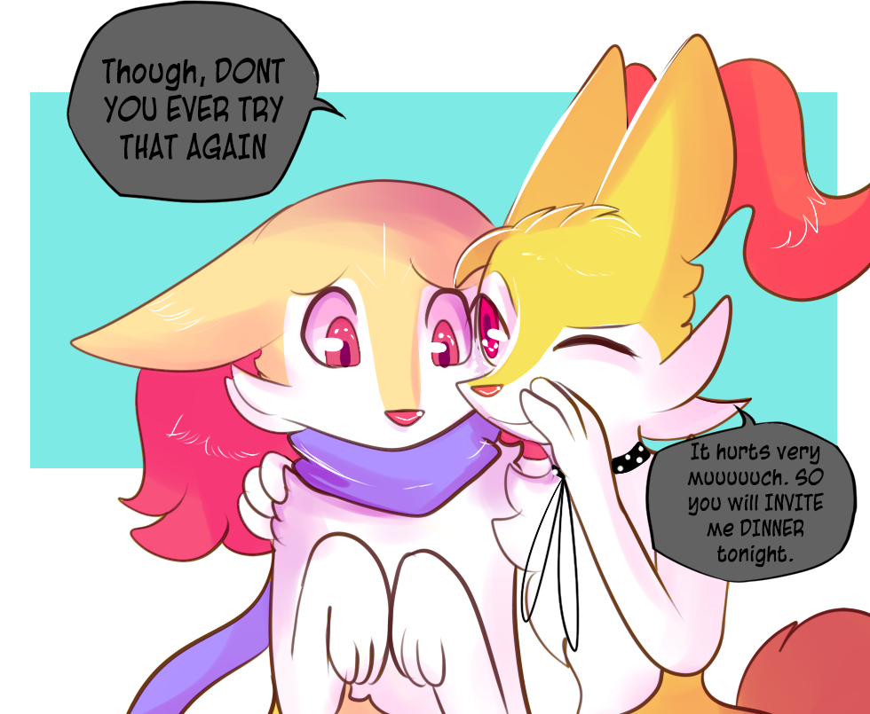 vestabraixen: @amberthebraixen TREAT HIM TO DINNER!!!!  End of the mini arc  x3