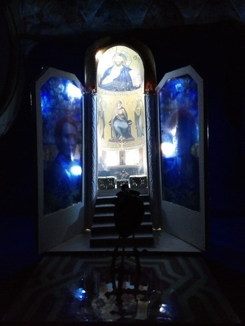 hallofmybeginnings:“So what do you do for fun?”Norman Chapel Palermo Light Diorama x Han