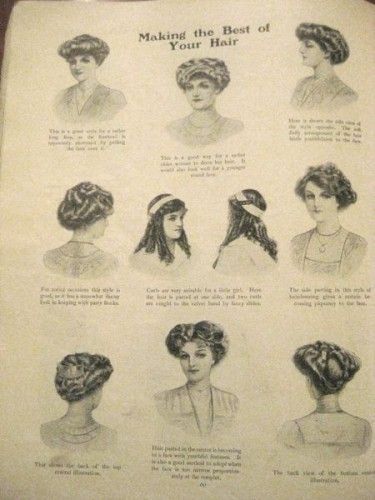 the-modern-edwardian:  Making the Best of Your Hair(Too bad we can’t really read