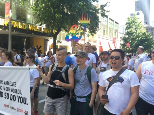 Our first Pride Parade was so much fun! Thanks to the LGBTQ Employee group here at Wizards of the Co