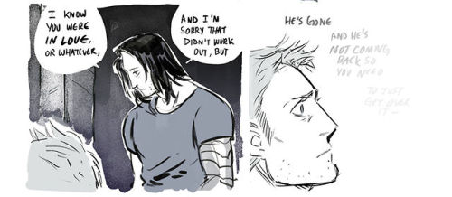 theyoungdoyley: fan comic of a scene from we did not make ourselves (gen, steve/bucky) by morga