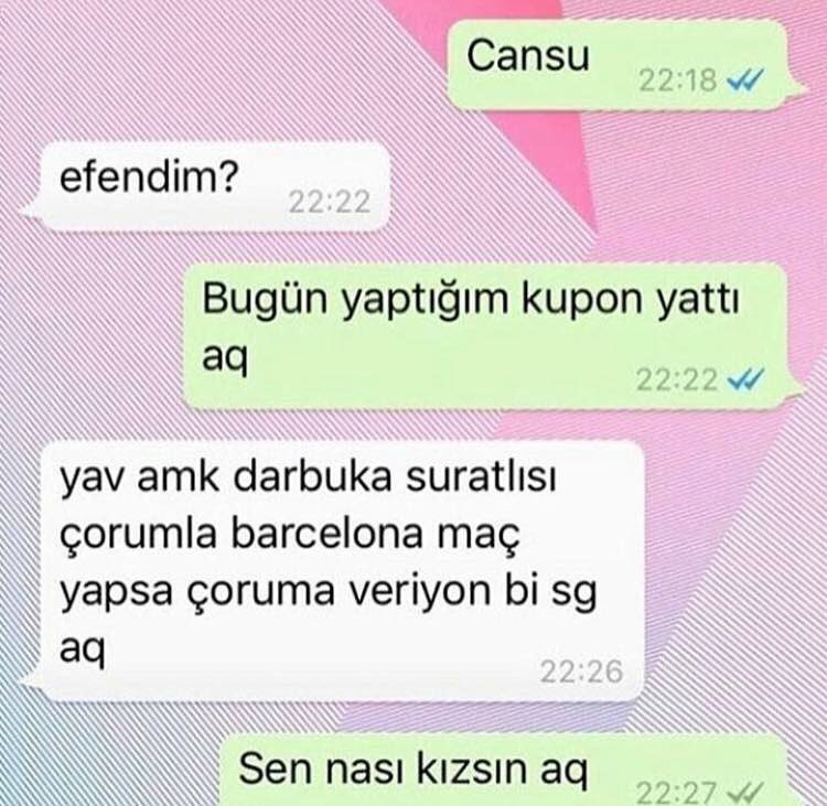 - Cansu
+ Efendim?
- Bugün...