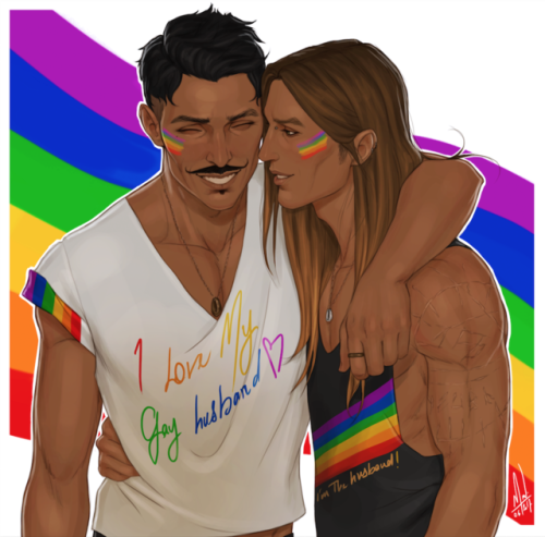 merwild:Happy Pride Month!!!!I needed to bring Bart and Dorian to celebrate. It wouldn’t be the same