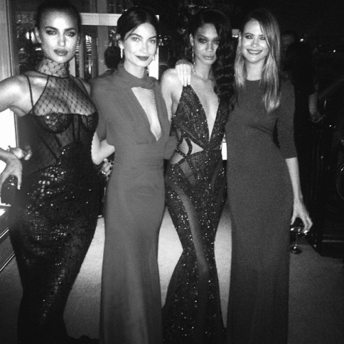 vicsecretmodels:  Irina, Lily, Chanel &amp; Behati