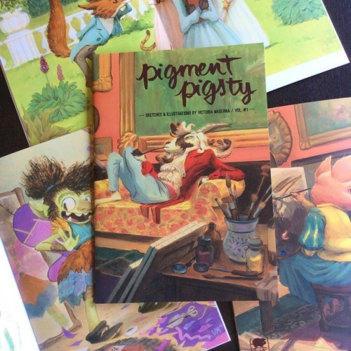 Good news, everyone! My small artbook Pigment Pigsty is back in stock! You can get it on its own or 