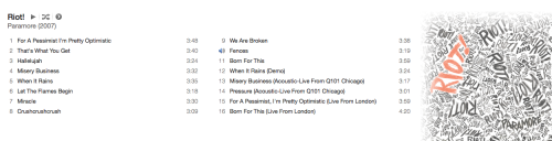 yelyahwilliams:  istillloveparamore:  Paramore on my itunes Look at how prettyyyyy it all is   I love the new iTunes. 
