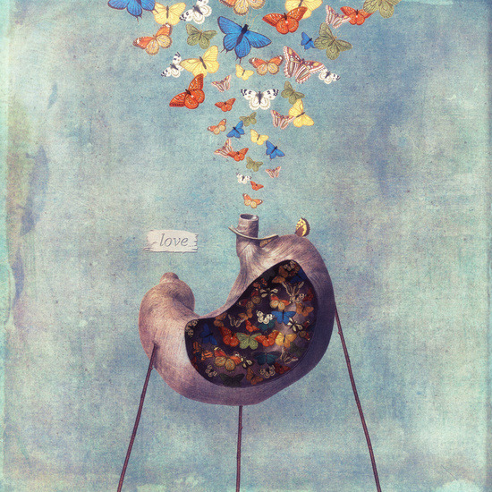 bestof-society6:  ART PRINTS BY PAULA BELLE FLORES    Love   Love   Love Tree 