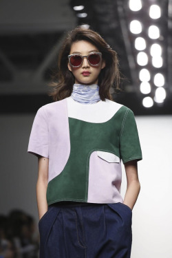 hautebasics:  Yue Ning | Karen Walker SS15