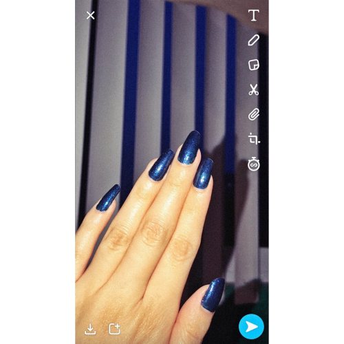 Midnight sky • • • #nails #blue #midnightblue #manicure #shine #nailstyle #beauty #nailsonfleek #gli