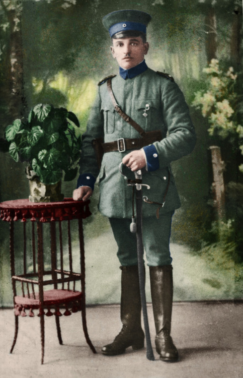 Old photo + my colorization: The Silesian insurgent. Jan Kala.