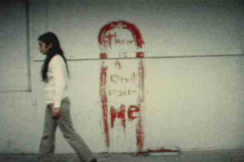 Ana Mendieta. Still from video, There Is a Devil Inside Me