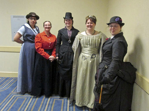 BBC Sherlock cosplays from Convergence 2014 1. Victorian femlock and me (This is a turnip, isn&rsquo