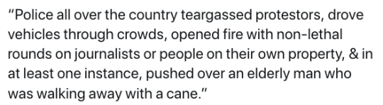 dacinman:  destroyerofprivateschools: politicalsci:     This is why peacefully protesting is a mugs game. The state ain’t peaceful    That’s just wrong. The police give an oath to “protect and serve ”!! 