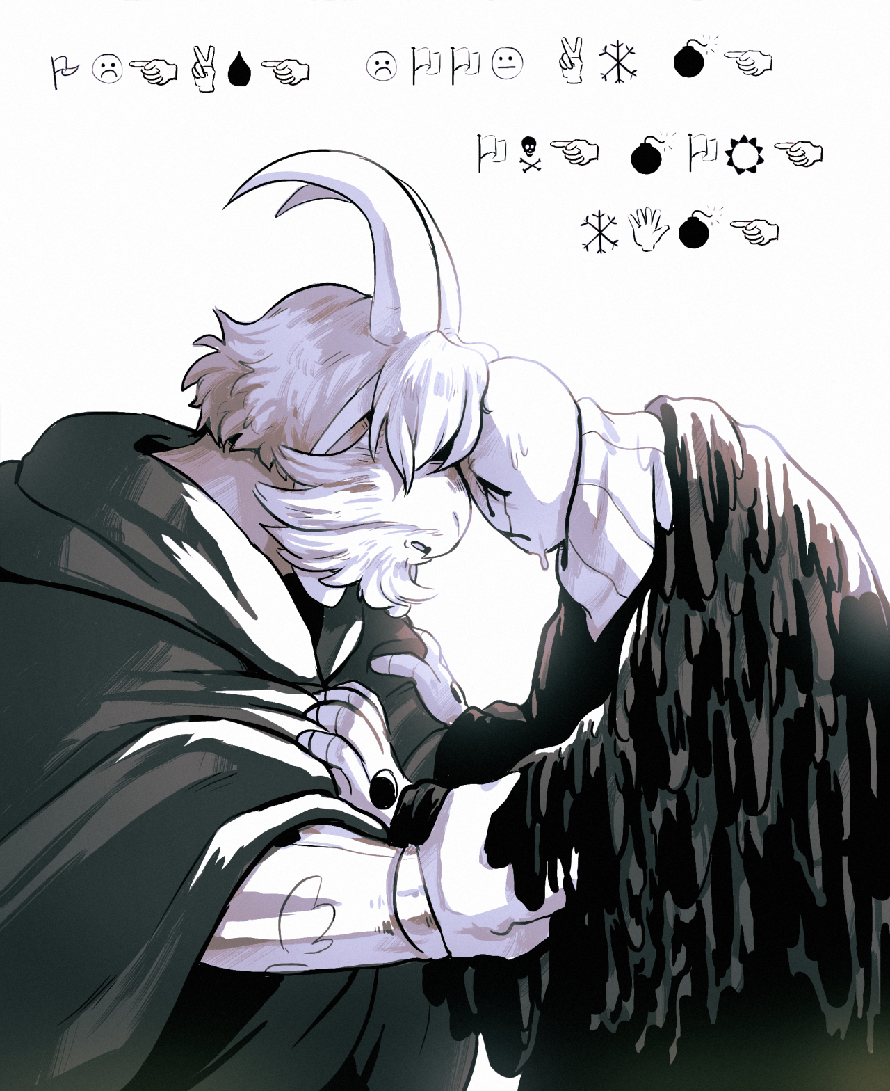 nostalgia-phantom:  moofrog:I had the idea that Gaster can try to communicate through