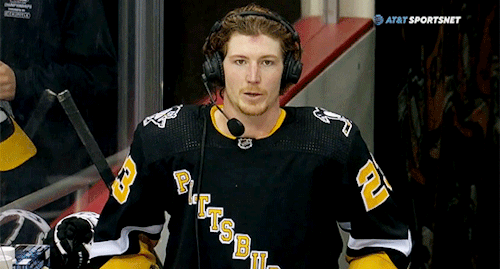intermission!brockjets at penguins | 23rd january 2022 #brock mcginn#pittsburgh penguins #not the most animated of interviewees lol #mine:gif#mine:pens#gif:pens#mcginn#penguins #jets @ penguins  #23.01.22