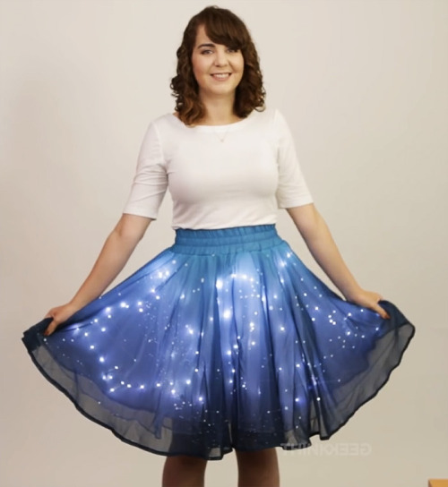 spockoholic: swingsetindecember: s4karuna: boredpanda: This Starry Skirt Will Light Up The Universe 