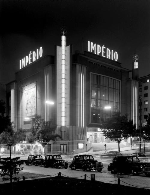wehadfacesthen:Teatro Imperio in Lisbon, Portugal, designed by Cassiano Branco, 1930′s