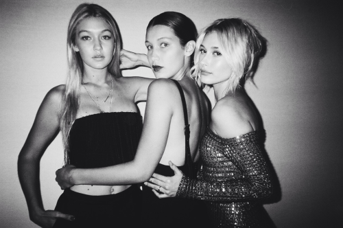 hadidnews:09.08.2014 - Gigi, Bella and Hailey at the Calvin Klein Reveal Fragrance Launch Party.