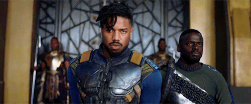 marvelheroes:Michael B. Jordan as Erik Killmonger in Marvel’s Black Panther