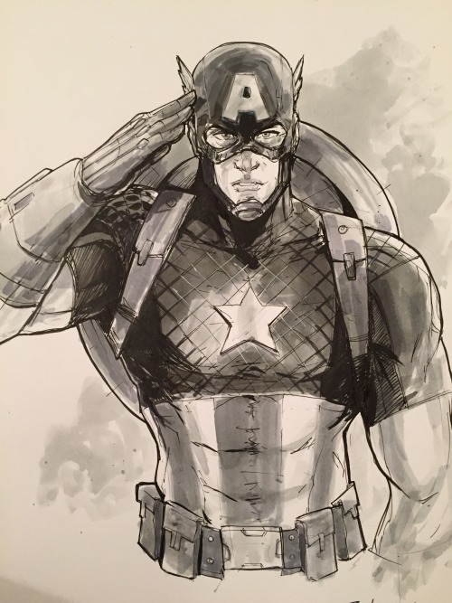 Captain America sketch for lscc