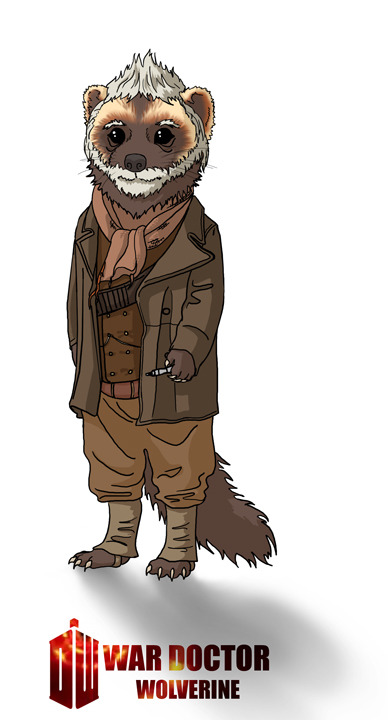 Doctor Who Critters — The War Doctor as a wolverine. I think the reason...