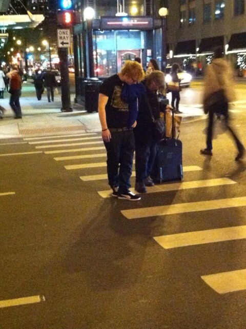 theedhead:  HE IS HELPING AN OLD WOMAN CROSS THE STREET HE MAKES IT IMPOSSIBLE FOR YOU TO NOT LOVE HIM 