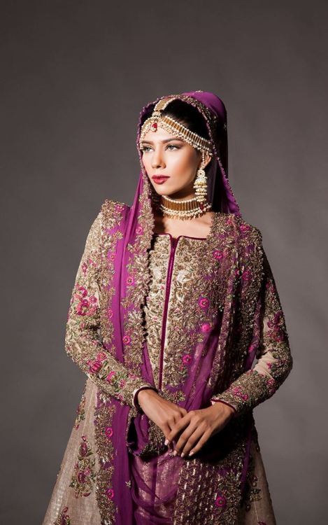 Bridal fashions by Fahad Hussayn (click to enlarge and see names)