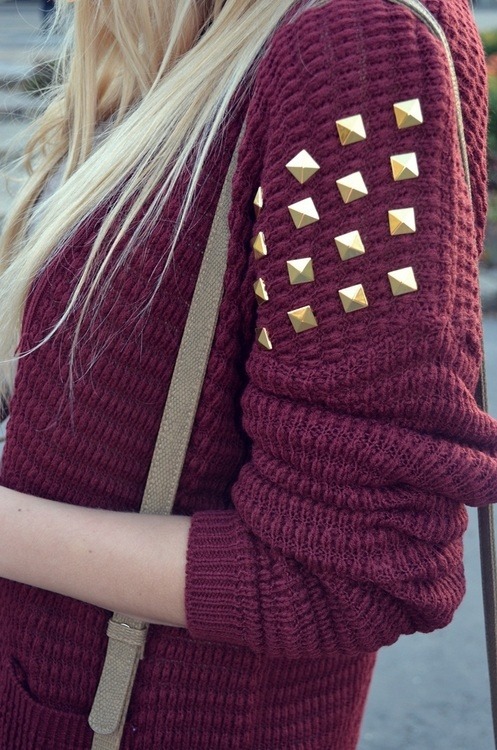 londons-princes:  stud details | Fashion on We Heart It.