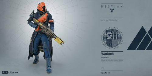 worldof3a:  Destiny Warlock PRE-ORDER BEGINS JULY 7TH, 2016Bungie  and 3A proudly announce the highly anticipated DESTINY WARLOCK – the  second figure in 3A’s 1/6th Scale Collectible Figure Series from the  critically acclaimed game, DESTINY.The