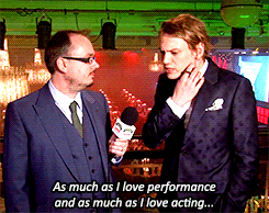 peetamellarkthebaker:  &ldquo;It’s nice for me to do the music, you know. We